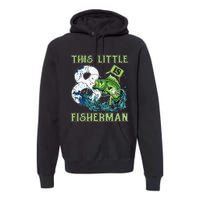 Fishing Party 8 Year Old Birthday Fisherman 8th Fisher Premium Hoodie