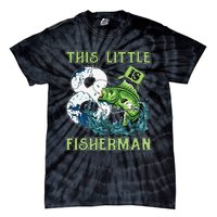 Fishing Party 8 Year Old Birthday Fisherman 8th Fisher Tie-Dye T-Shirt