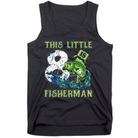 Fishing Party 8 Year Old Birthday Fisherman 8th Fisher Tank Top