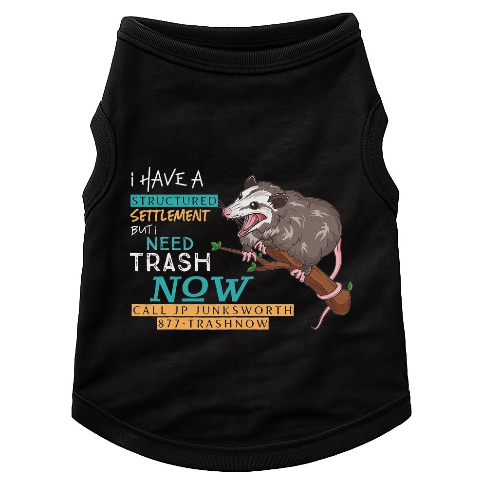 Funny Possum 877 Trashnow Doggie Tank