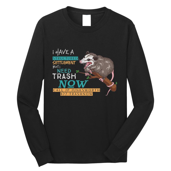 Funny Possum 877 Trashnow Long Sleeve Shirt