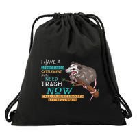 Funny Possum 877 Trashnow Drawstring Bag
