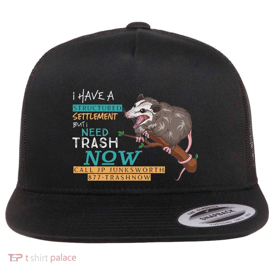 Funny Possum 877 Trashnow Flatbill Hat