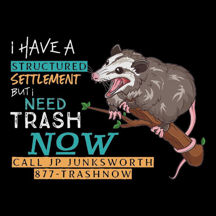 Funny Possum 877 Trashnow 16 in Basic Backpack