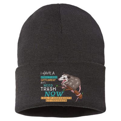 Funny Possum 877 Trashnow Sustainable Knit Beanie