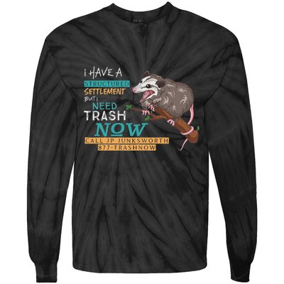 Funny Possum 877 Trashnow Tie-Dye Long Sleeve Shirt
