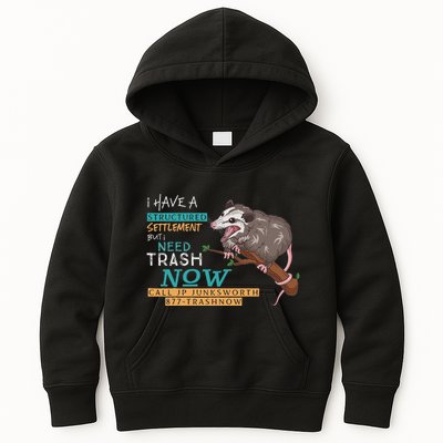 Funny Possum 877 Trashnow Kids Hoodie