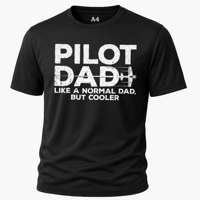 Funny Pilot Art For Dad Men Aviation Airplane Aircraft Pilot Cooling Performance Crew T-Shirt