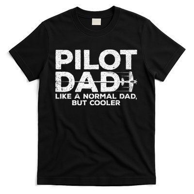 Funny Pilot Art For Dad Men Aviation Airplane Aircraft Pilot T-Shirt
