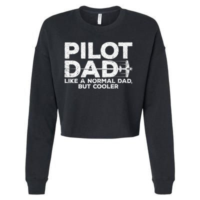 Funny Pilot Art For Dad Men Aviation Airplane Aircraft Pilot Cropped Pullover Crew