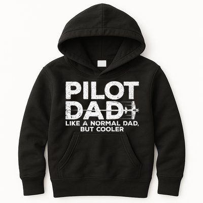Funny Pilot Art For Dad Men Aviation Airplane Aircraft Pilot Kids Hoodie
