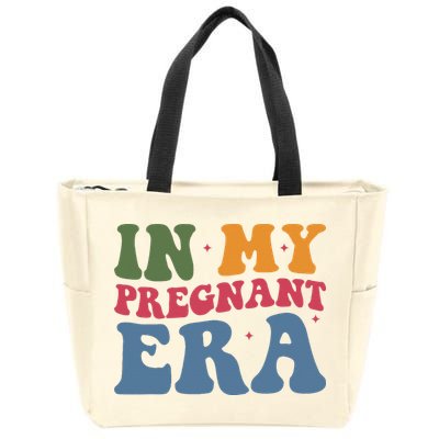 Funny Pregnancy Announcement In My Pregnant Era Pregnancy Zip Tote Bag