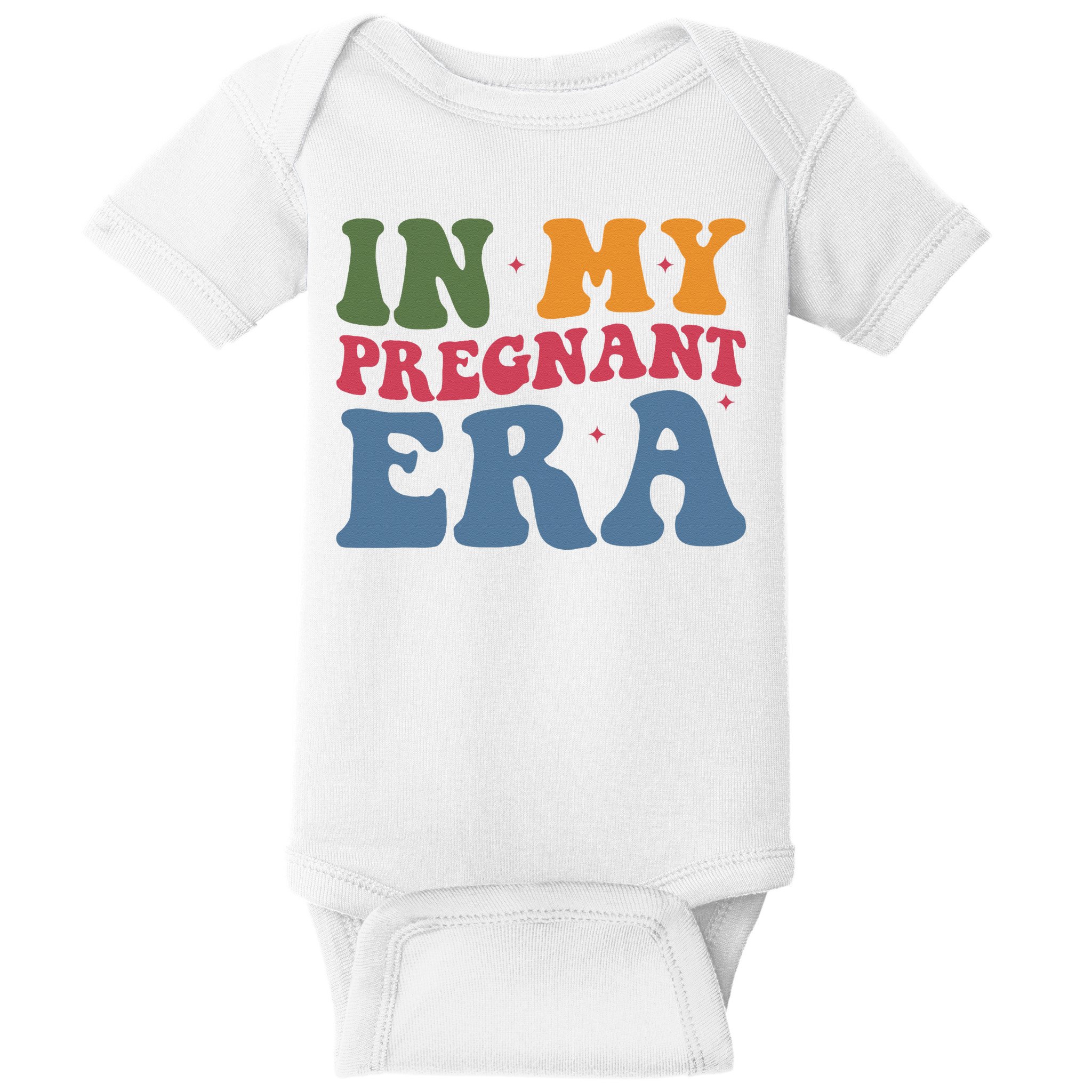 Funny Pregnancy Announcement In My Pregnant Era Pregnancy Baby Bodysuit