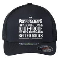 Funny Programmer Art Women Computer Coder Programming Flexfit Unipanel Trucker Cap