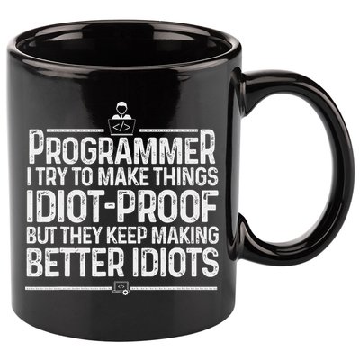 Funny Programmer Art Women Computer Coder Programming 11oz C Handle Ceramic Mug