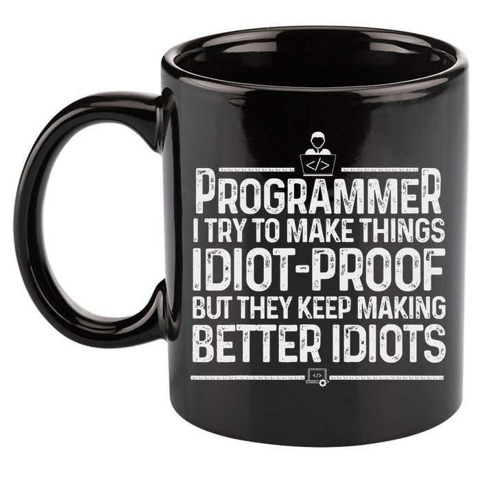 Funny Programmer Art Women Computer Coder Programming 11oz C Handle Ceramic Mug