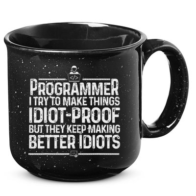 Funny Programmer Art Women Computer Coder Programming 15oz Campfire Ceramic Mug