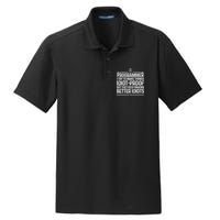 Funny Programmer Art Women Computer Coder Programming Dry Zone Grid Polo
