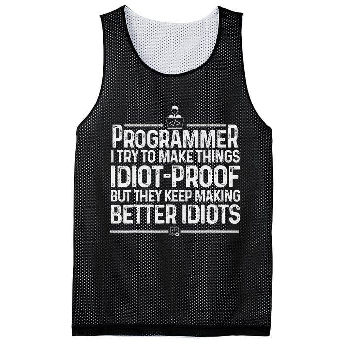 Funny Programmer Art Women Computer Coder Programming Mesh Reversible Basketball Jersey Tank
