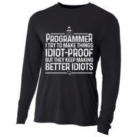 Funny Programmer Art Women Computer Coder Programming Cooling Performance Long Sleeve Crew