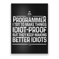 Funny Programmer Art Women Computer Coder Programming Poster