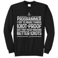Funny Programmer Art Women Computer Coder Programming Tall Sweatshirt