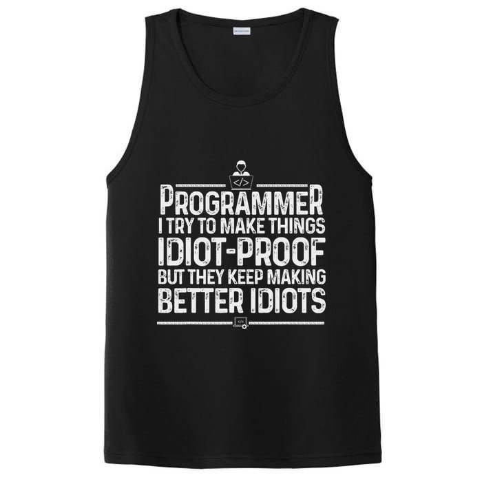 Funny Programmer Art Women Computer Coder Programming PosiCharge Competitor Tank