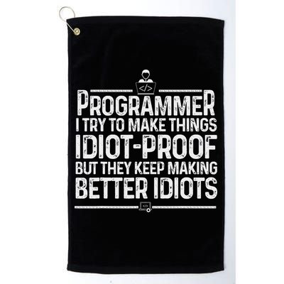 Funny Programmer Art Women Computer Coder Programming Golf Towel