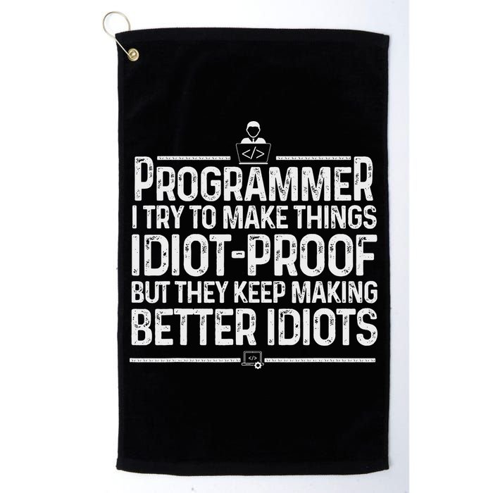 Funny Programmer Art Women Computer Coder Programming Golf Towel