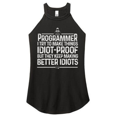 Funny Programmer Art Women Computer Coder Programming Women's Perfect Tri Rocker Tank