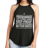Funny Programmer Art Women Computer Coder Programming Women's Perfect Tri Rocker Tank