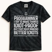 Funny Programmer Art Women Computer Coder Programming Kids Tie-Dye T-Shirt