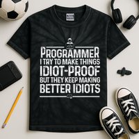 Funny Programmer Art Women Computer Coder Programming Kids Tie-Dye T-Shirt