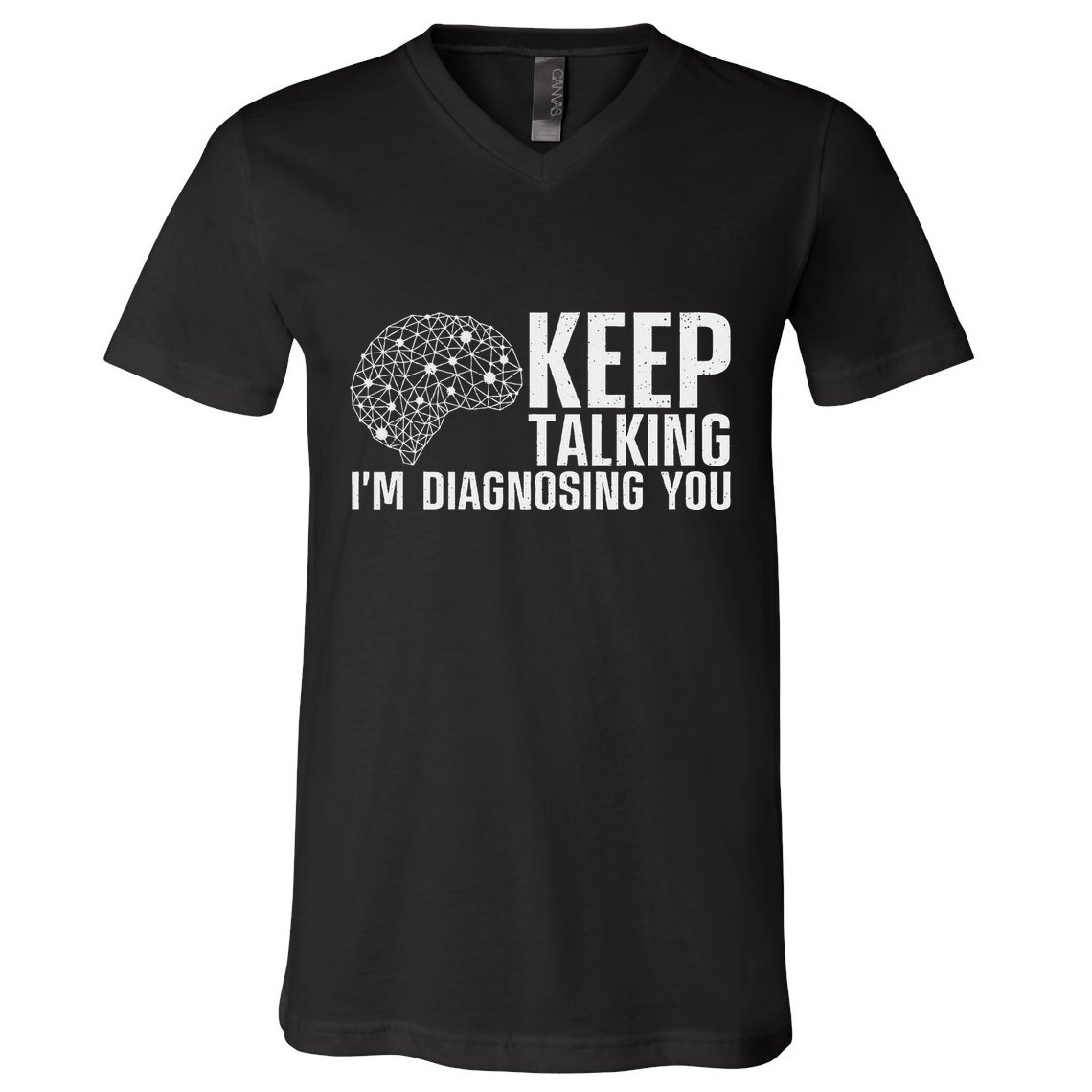Funny Psychologist Art For Women Psychology Graduation V-Neck T-Shirt