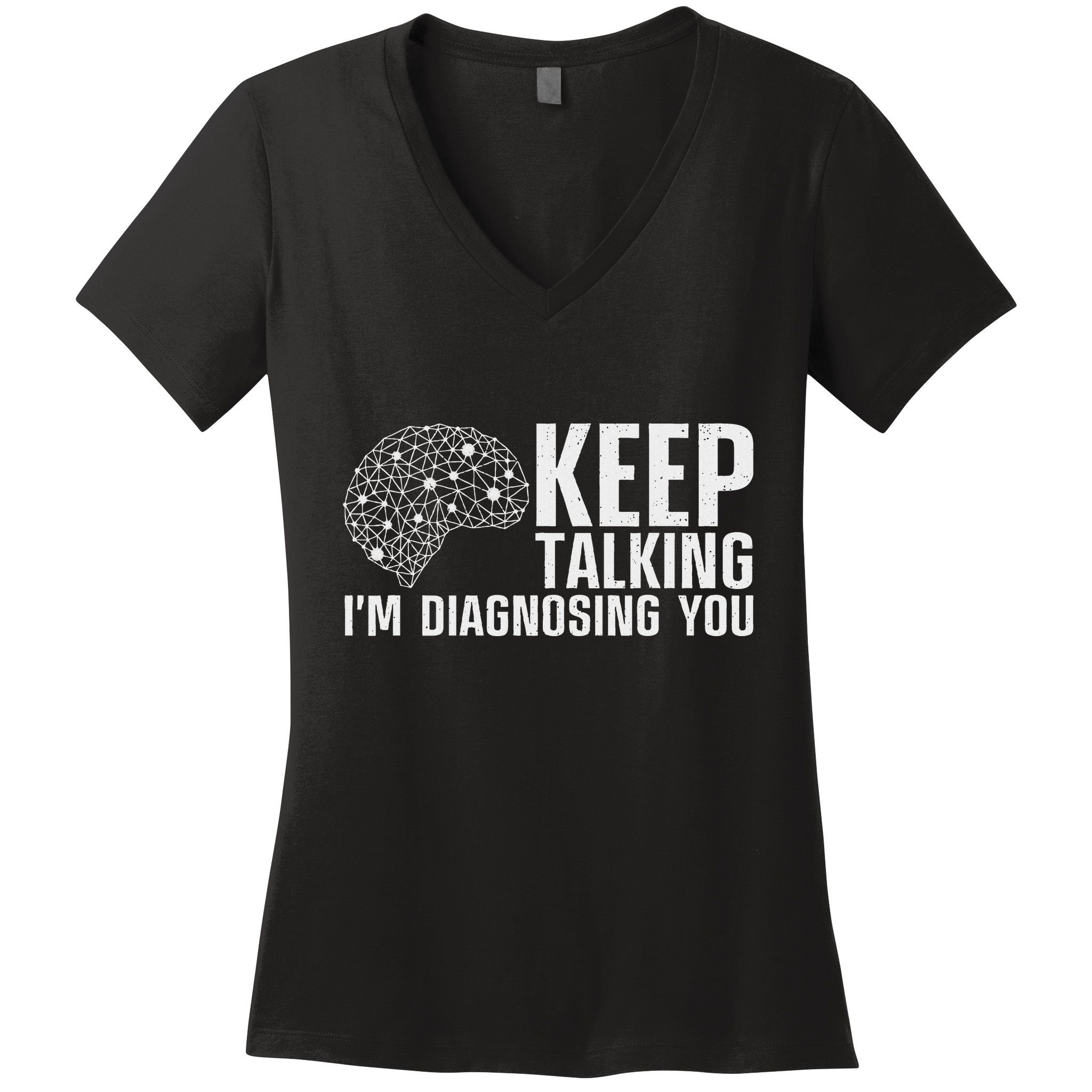 Funny Psychologist Art For Women Psychology Graduation Women's V-Neck T-Shirt