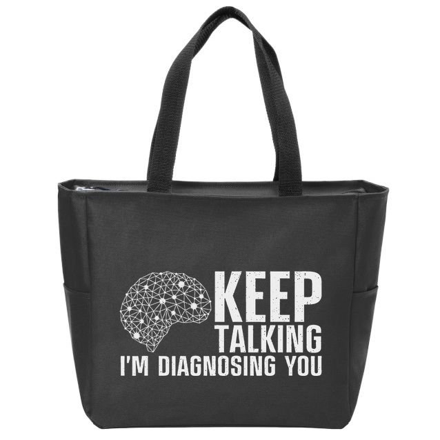 Funny Psychologist Art For Women Psychology Graduation Zip Tote Bag