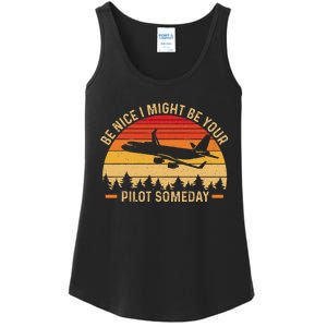 Funny Pilot Art For Women Aviation Airplane Pilot Ladies Essential Tank