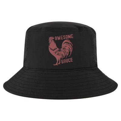 Funny Pets Awesome Sauce With Picture Of Rooster Cool Comfort Performance Bucket Hat