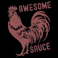 Funny Pets Awesome Sauce With Picture Of Rooster Bucket Hat