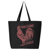 Funny Pets Awesome Sauce With Picture Of Rooster 25L Jumbo Tote
