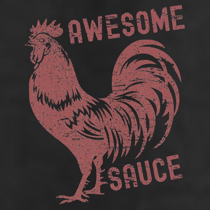 Funny Pets Awesome Sauce With Picture Of Rooster Golf Towel
