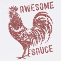 Funny Pets Awesome Sauce With Picture Of Rooster Garment-Dyed Sweatshirt