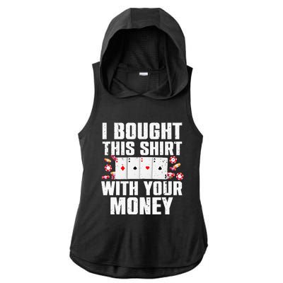 Funny Poker Art For Gambling Men Women Poker Player Gambler Ladies PosiCharge Tri-Blend Wicking Draft Hoodie Tank