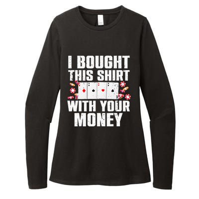 Funny Poker Art For Gambling Men Women Poker Player Gambler Womens CVC Long Sleeve Shirt