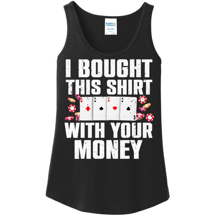 Funny Poker Art For Gambling Men Women Poker Player Gambler Ladies Essential Tank