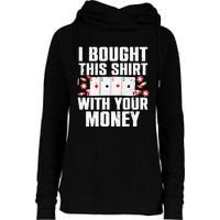 Funny Poker Art For Gambling Men Women Poker Player Gambler Womens Funnel Neck Pullover Hood