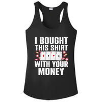 Funny Poker Art For Gambling Men Women Poker Player Gambler Ladies PosiCharge Competitor Racerback Tank