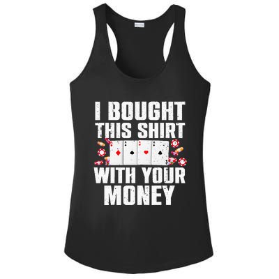 Funny Poker Art For Gambling Men Women Poker Player Gambler Ladies PosiCharge Competitor Racerback Tank