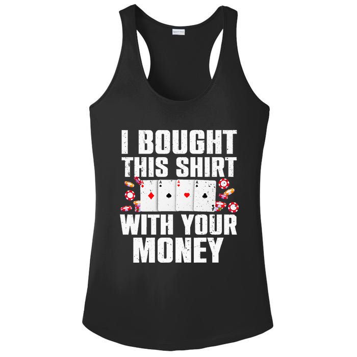 Funny Poker Art For Gambling Men Women Poker Player Gambler Ladies PosiCharge Competitor Racerback Tank