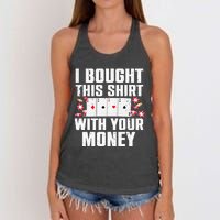 Funny Poker Art For Gambling Men Women Poker Player Gambler Women's Knotted Racerback Tank